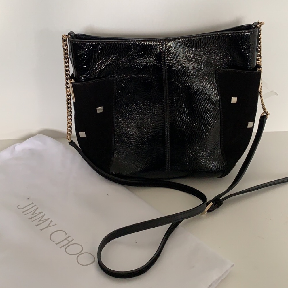 New Jimmy choo handbag -black and gold